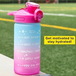 🆕 TASTY 💦OMBRE MOTIVATIONAL WATER BOTTLE 16oz
